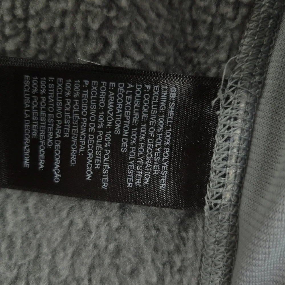 The North Face Sweater Fleece Jacket Mens XL Gray Full Zip Ag Valley Co-Op
